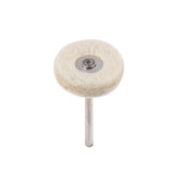 10PCS 25MM Wool Felt Polishing Buffing Drill Grinder Wheel Brushes With Handle For Rotary Tool