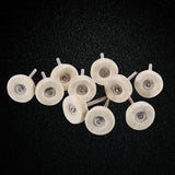 10PCS 25MM Wool Felt Polishing Buffing Drill Grinder Wheel Brushes With Handle For Rotary Tool