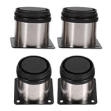 4Pcs Stainless Steel Height Adjustable Feet Cabinet Legs Round Stand Holder 60 X 60mm - Extra Image