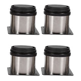 4Pcs Stainless Steel Height Adjustable Feet Cabinet Legs Round Stand Holder 60 X 60mm