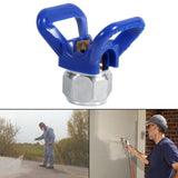Airless Paint Spray Sprayer Gun Tip Guard Nozzle Seat Replacement Universal Tool Blue New