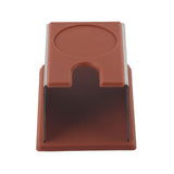 Coffee Tamper Holder Coffee Powder Maker Stand Rack Tool Stainless Steel Silicone (Coffee) - Front View