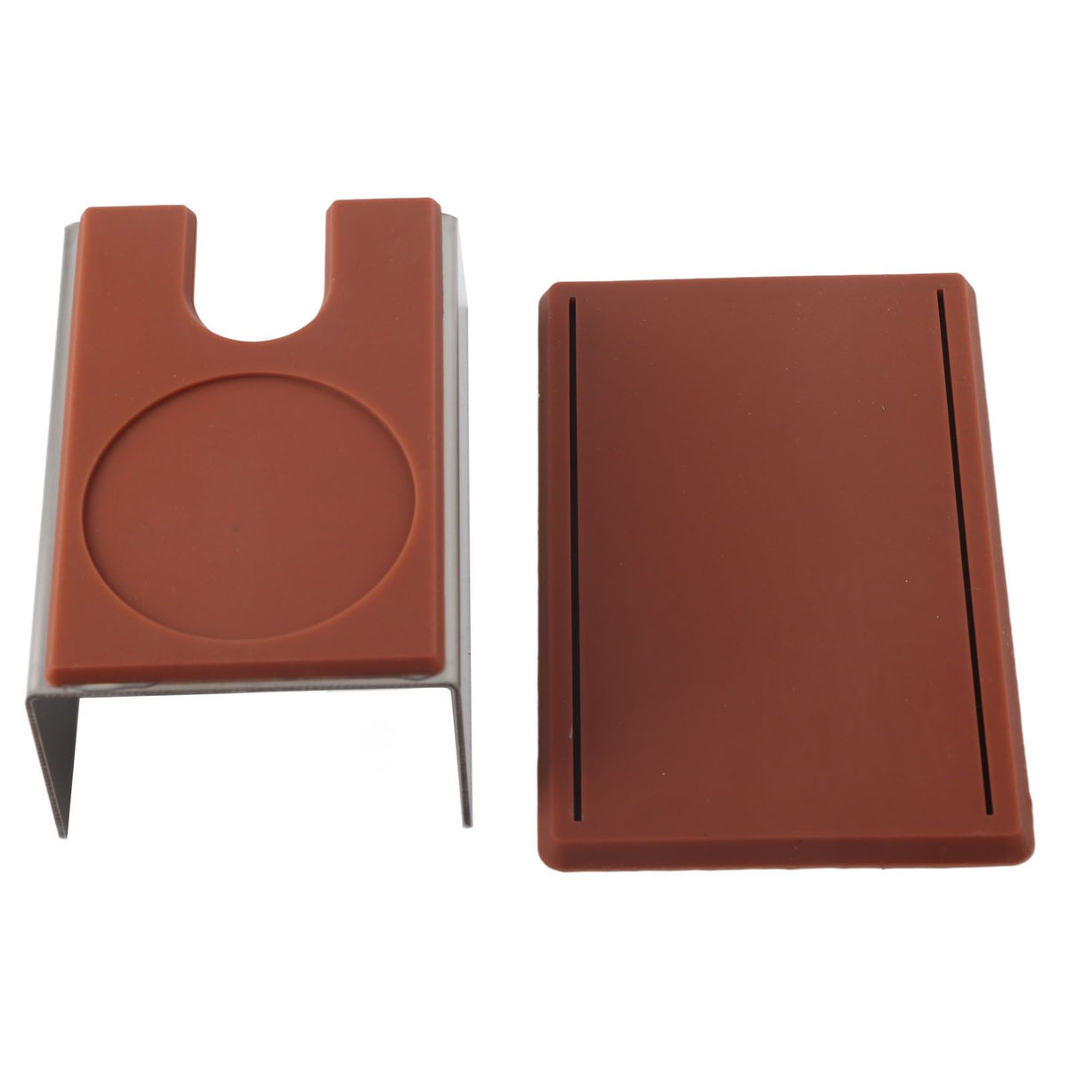 Coffee Tamper Holder Coffee Powder Maker Stand Rack Tool Stainless Steel Silicone (Coffee)