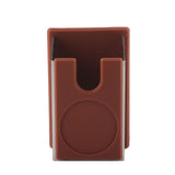 Coffee Tamper Holder Coffee Powder Maker Stand Rack Tool Stainless Steel Silicone (Coffee) - Low Angle