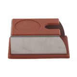 Coffee Tamper Holder Coffee Powder Maker Stand Rack Tool Stainless Steel Silicone (Coffee)