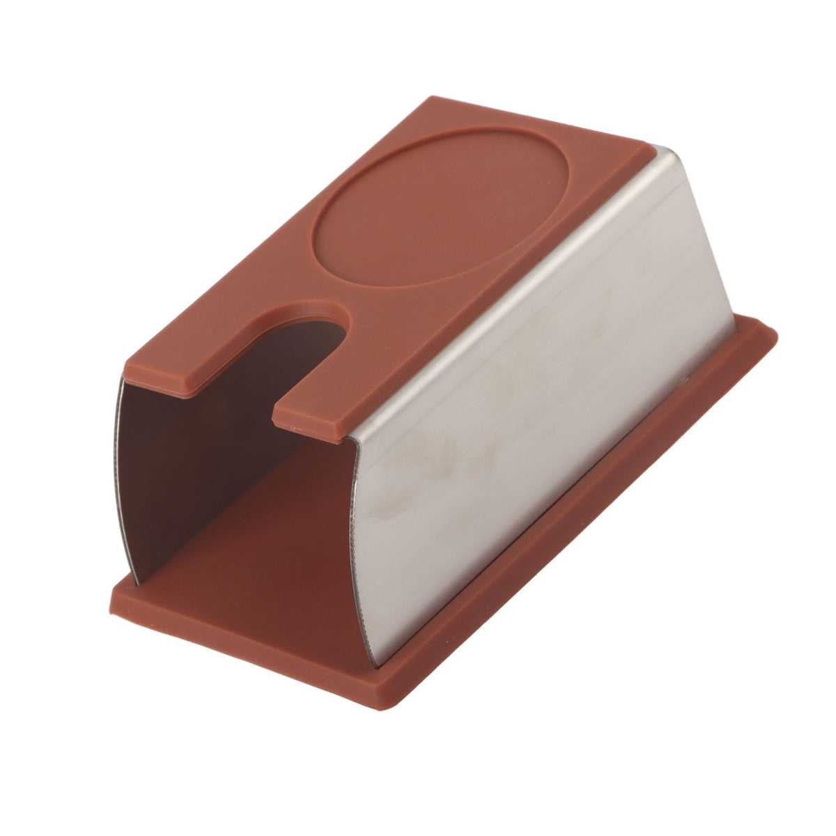 Coffee Tamper Holder Coffee Powder Maker Stand Rack Tool Stainless Steel Silicone (Coffee)