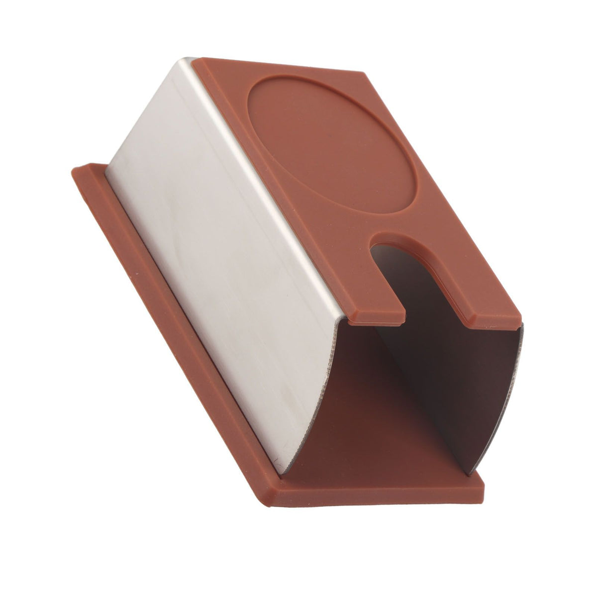 Coffee Tamper Holder Coffee Powder Maker Stand Rack Tool Stainless Steel Silicone (Coffee)