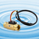 1Pc New G1/2" Copper Hall Effect Liquid Water Flow Sensor Switch Flowmeter Meter 1-30L/min