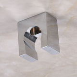 Solid Copper Fixed Handheld Shower Spray Head Holder Bracket Wall Mount for Bathroom - Low Angle