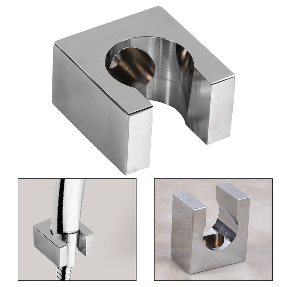 Solid Copper Fixed Handheld Shower Spray Head Holder Bracket Wall Mount for Bathroom