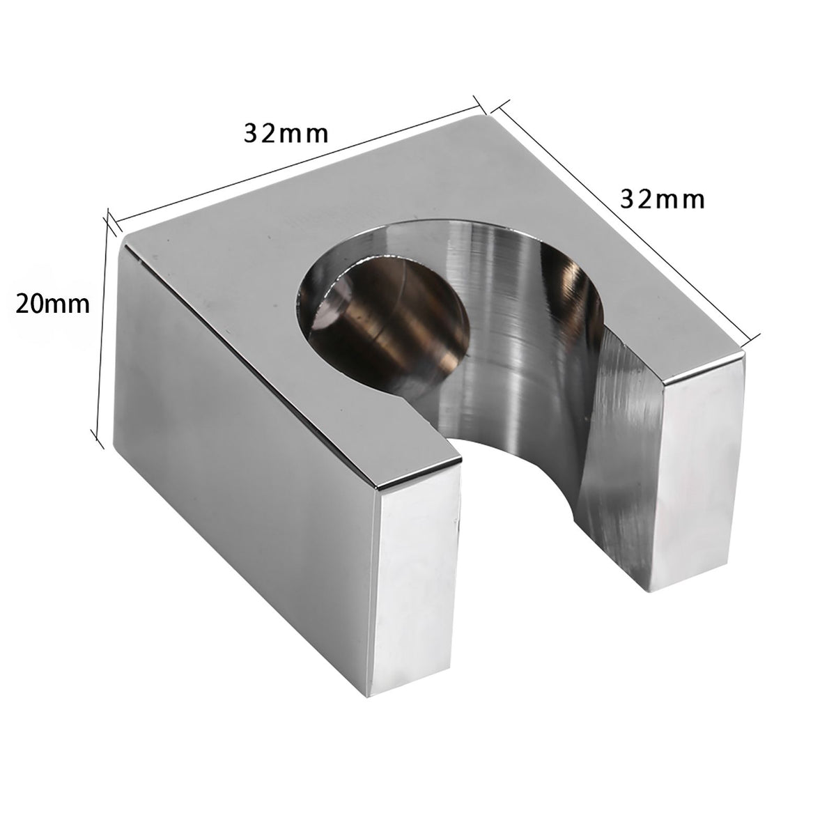 Solid Copper Fixed Handheld Shower Spray Head Holder Bracket Wall Mount for Bathroom