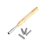 38pc Automatic Letter Number Stamping Metal Punch Stamp Set Tool Kit for Plastics Leather Mark - Top-Down View