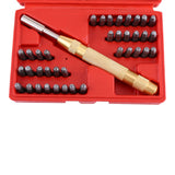 38pc Automatic Letter Number Stamping Metal Punch Stamp Set Tool Kit for Plastics Leather Mark - Extra Image