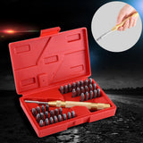 38pc Automatic Letter Number Stamping Metal Punch Stamp Set Tool Kit for Plastics Leather Mark