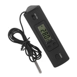 Electronic LCD Digital Temperature Meter Thermometer Probe Sensor Wired for Refrigerator - 45-Degree Angle