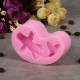 3D Fish Shape Silicone Fondant Mold Cake Decorating Tool Chocolate Sugarcraft Chocolate Mould - Low Angle