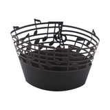 50Pcs Cupcake Papper Wrapper Musical Notes Hollow Out Wedding Birthday Party Decoration Black