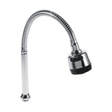 1x 304 Stainless Steel Swivel Spout Kitchen Sink Faucet Pipe Fittings Single Handle Connection - Front View