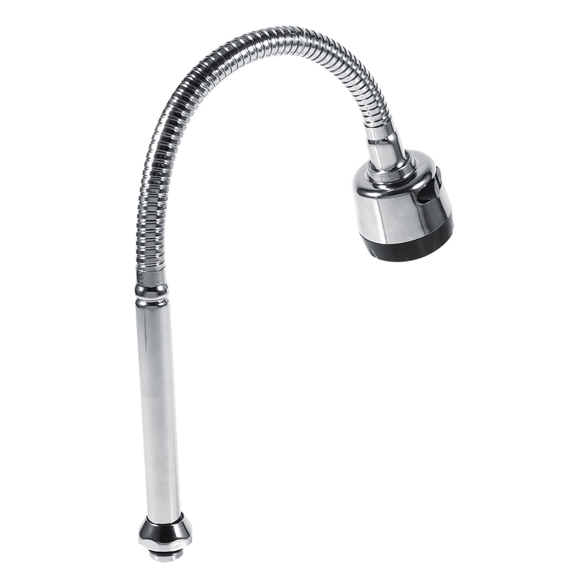 1x 304 Stainless Steel Swivel Spout Kitchen Sink Faucet Pipe Fittings Single Handle Connection