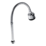 1x 304 Stainless Steel Swivel Spout Kitchen Sink Faucet Pipe Fittings Single Handle Connection