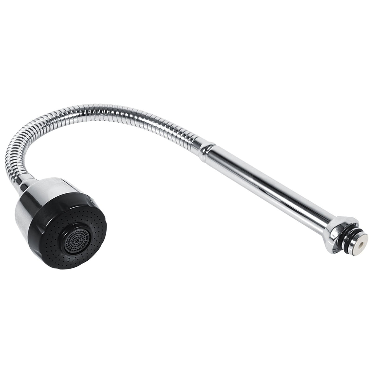 1x 304 Stainless Steel Swivel Spout Kitchen Sink Faucet Pipe Fittings Single Handle Connection