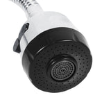 1x 304 Stainless Steel Swivel Spout Kitchen Sink Faucet Pipe Fittings Single Handle Connection - Low Angle