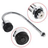 1x 304 Stainless Steel Swivel Spout Kitchen Sink Faucet Pipe Fittings Single Handle Connection