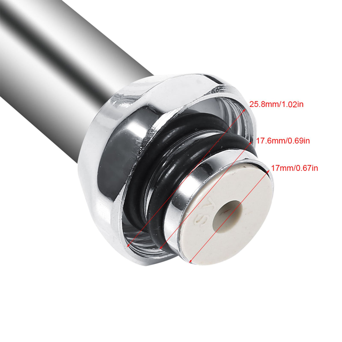 1x 304 Stainless Steel Swivel Spout Kitchen Sink Faucet Pipe Fittings Single Handle Connection