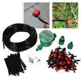 1 Set 20m Auto Timer Plant Self Watering Drip Irrigation Micro System Garden Dripper Hose Kits