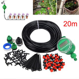 1 Set 20m Auto Timer Plant Self Watering Drip Irrigation Micro System Garden Dripper Hose Kits