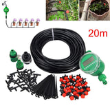 1 Set 20m Auto Timer Plant Self Watering Drip Irrigation Micro System Garden Dripper Hose Kits - Extra Image