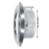 Adjustable Wall Ceiling Home Stainless Steel Air Vent Round Ventilation Duct Cover (150mm) - Top-Down View