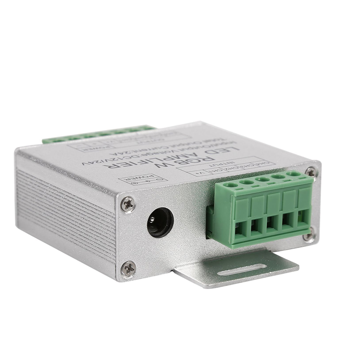 DC12-24V 24A RGBW Signal Amplifier 4 Channel Output Circuit Aluminum Shell LED Strip Controller