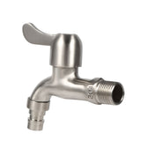 G1/2'' Washing Machine Tub Tap 304 Stainless Steel Chrome Clod Water Faucet (Sharp Mouth)