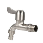 G1/2'' Washing Machine Tub Tap 304 Stainless Steel Chrome Clod Water Faucet (Sharp Mouth)