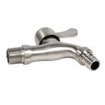 G1/2'' Washing Machine Tub Tap 304 Stainless Steel Chrome Clod Water Faucet (Sharp Mouth)