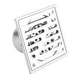 Stainless Steel Square AntiOdor Bathroom Floor Drain Waste Gate Shower Drainer Large Caliber(110*110mm)
