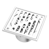 Stainless Steel Square AntiOdor Bathroom Floor Drain Waste Gate Shower Drainer Large Caliber(110*110mm)
