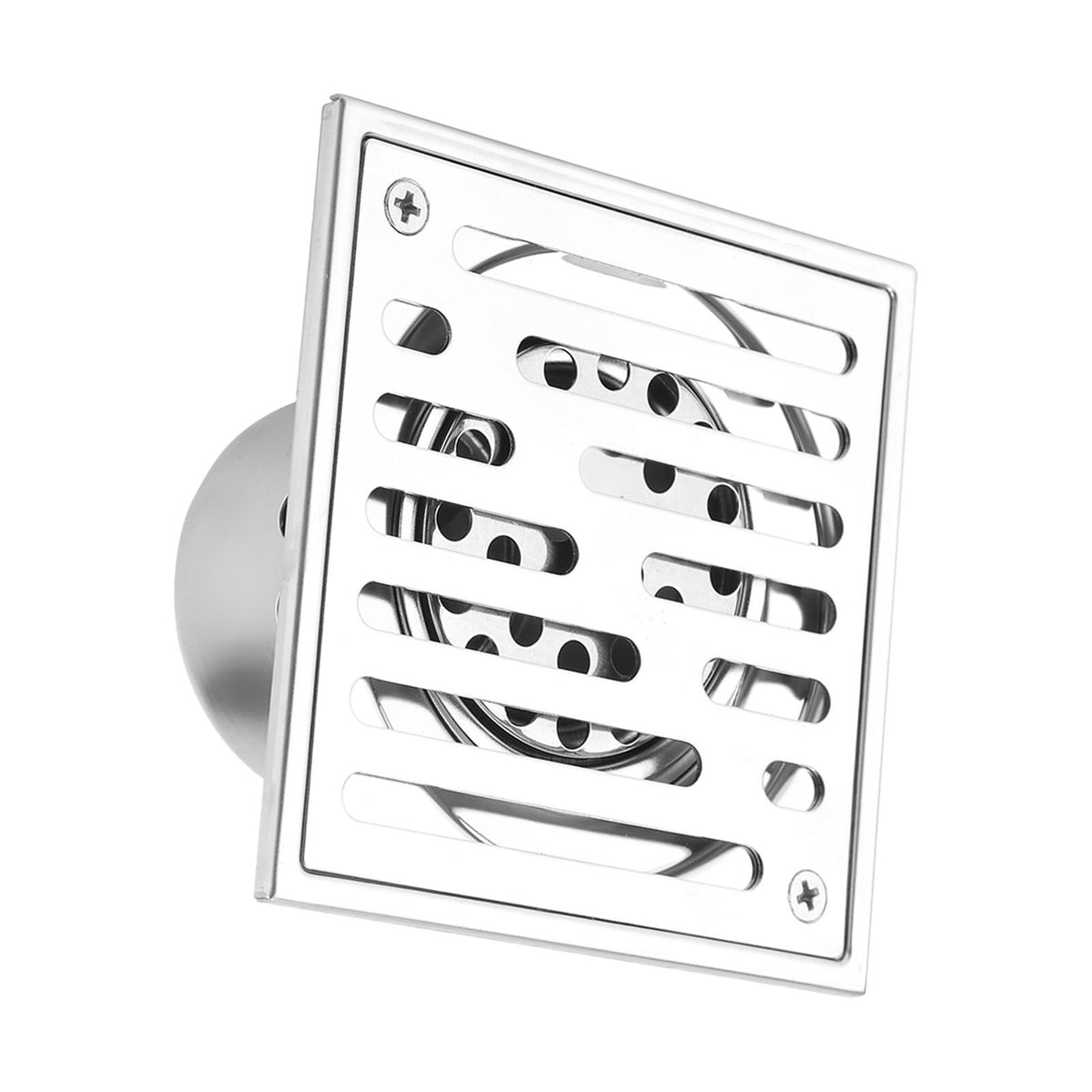 Stainless Steel Square AntiOdor Bathroom Floor Drain Waste Gate Shower Drainer Large Caliber(110*110mm)