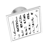 Stainless Steel Square AntiOdor Bathroom Floor Drain Waste Gate Shower Drainer Large Caliber(110*110mm)