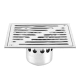 Stainless Steel Square AntiOdor Bathroom Floor Drain Waste Gate Shower Drainer Large Caliber(150*150mm)
