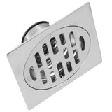 Thick Stainless Steel Square Antiodor Bathroom Floor Drain Cover Waste Gate Shower Drainer (Type 2) - Side View