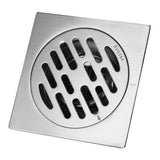 Thick Stainless Steel Square Antiodor Bathroom Floor Drain Cover Waste Gate Shower Drainer (Type 2) - Top-Down View