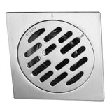 Thick Stainless Steel Square Antiodor Bathroom Floor Drain Cover Waste Gate Shower Drainer (Type 2) - Close-Up Angle