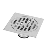 Thick Stainless Steel Square Antiodor Bathroom Floor Drain Cover Waste Gate Shower Drainer (Type 2) - Extra Image