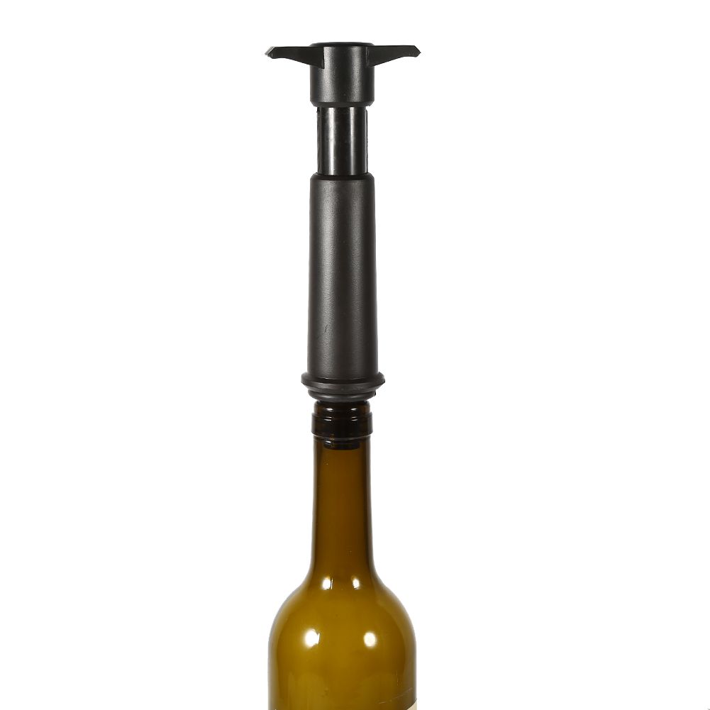 1Set Bottle Vacuum Sealed W/2 Wine Storage Bottle Stoppers Pump Preserver Air Sealer Plug