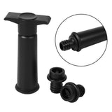1Set Bottle Vacuum Sealed W/2 Wine Storage Bottle Stoppers Pump Preserver Air Sealer Plug