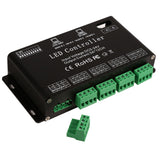 DC5V-24V 6 Channel RGB LED Controller DMX Decoder Driver Strip Module Black Color
