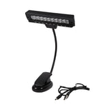 Portable 10 LED Clip on Music Stand Clamp Light Bedroom Desk Reading Lamp AC 110V ~220V 1#