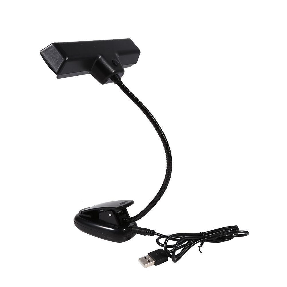 Portable 10 LED Clip on Music Stand Clamp Light Bedroom Desk Reading Lamp AC 110V ~220V 1#